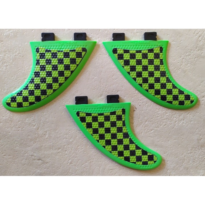 Ailerons Thruster 3DFINS FCS1 Blue Checker