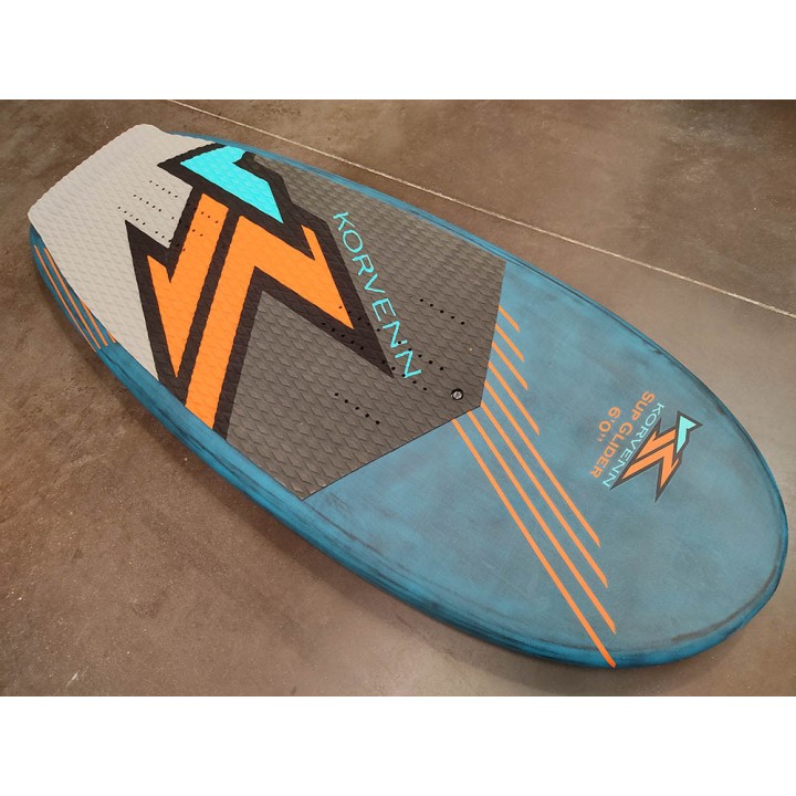 Planche de wing surf et paddle foil Korvenn en Bamboo Bleu