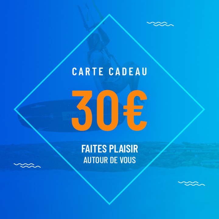 Bon cadeau 30€ Valable sur tout le site KiteSpirit