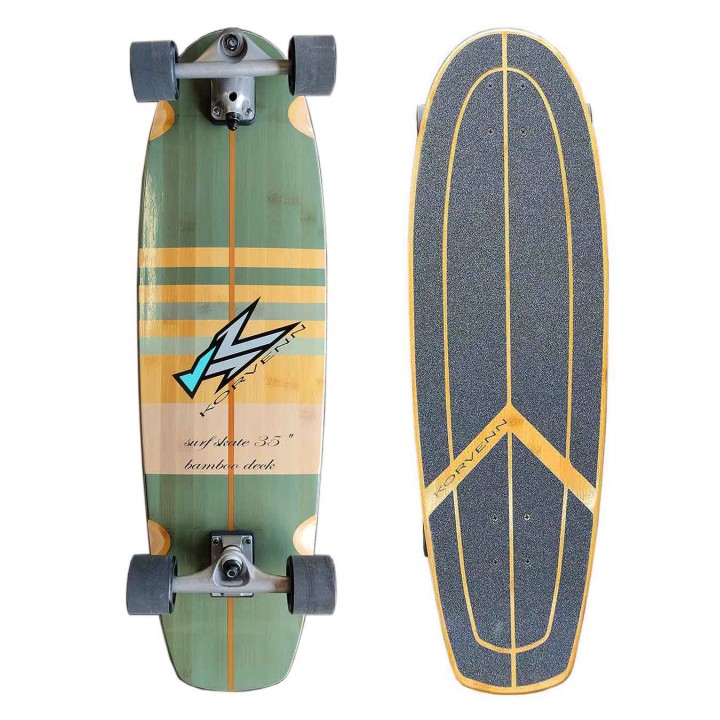 Surf Skate complet Korvenn bamboo serie 35"