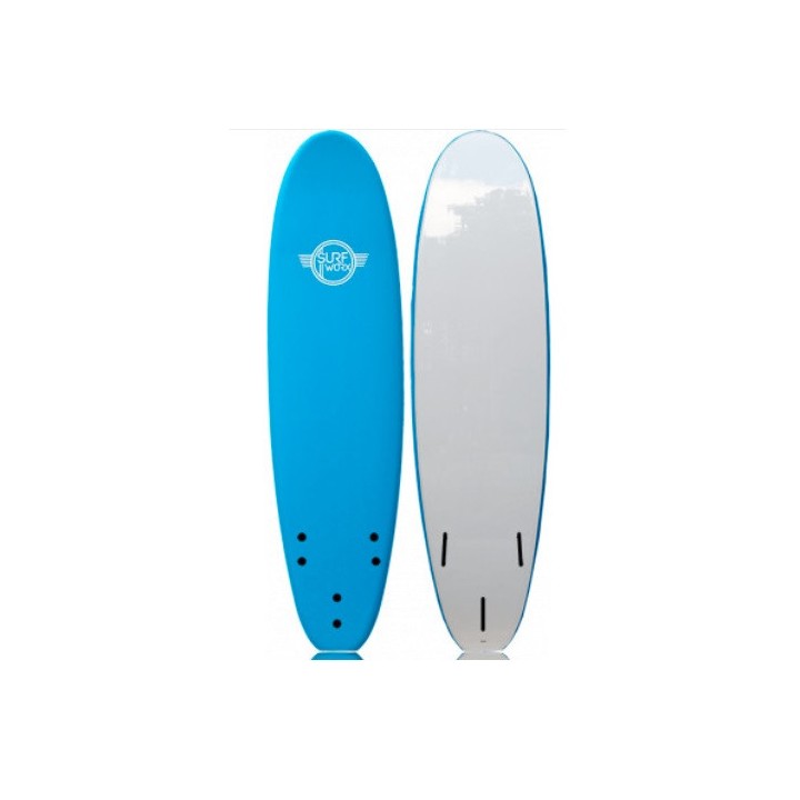 Surf en mousse Surfworks base Mini Malibu bleu