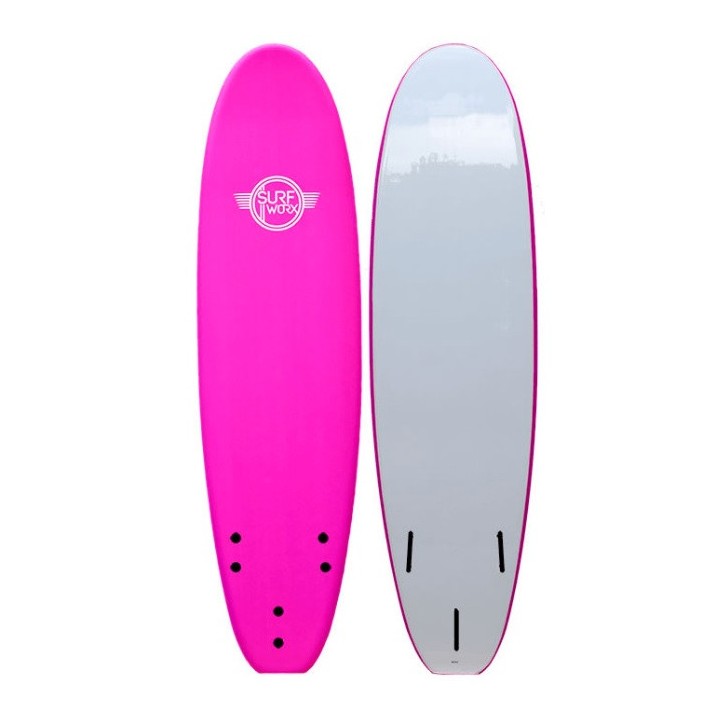 Surf en mousse Surfworks base Mini Malibu rose