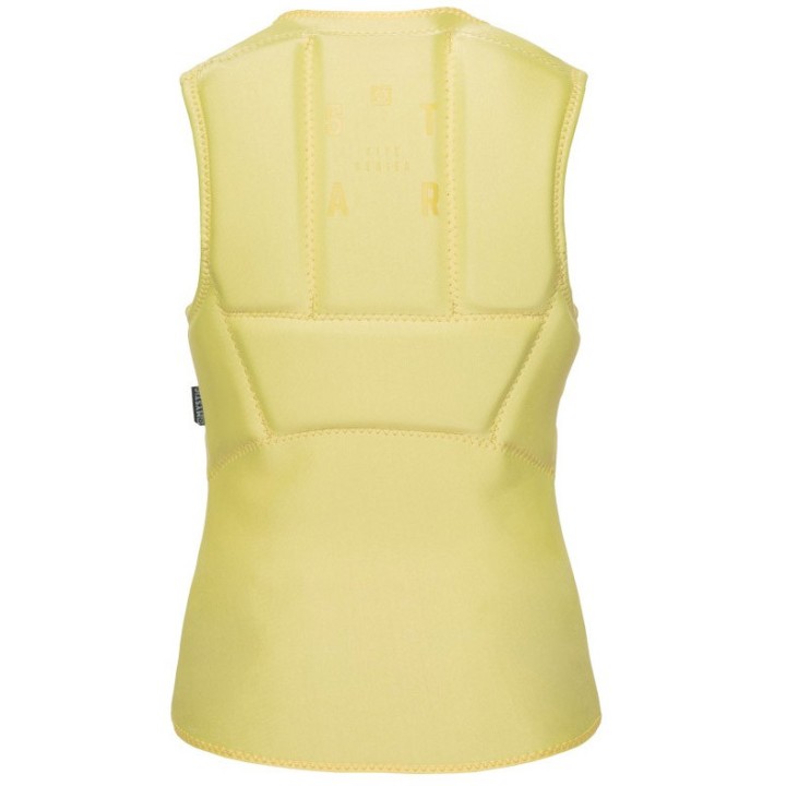 Gilet impact vest Mystic Star Kite women Front Zip pastel yellow 2022