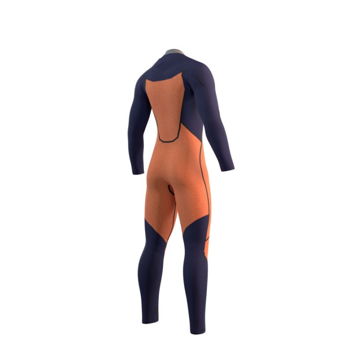 Combinaison Mystic Marshall Fullsuit 4/3mm Fzip Navy/Rouge