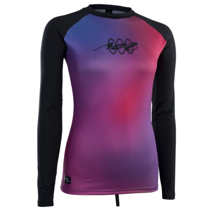 Top ION Lycra Femme Rashguard Lizz LS manches Longues Pink Gradient