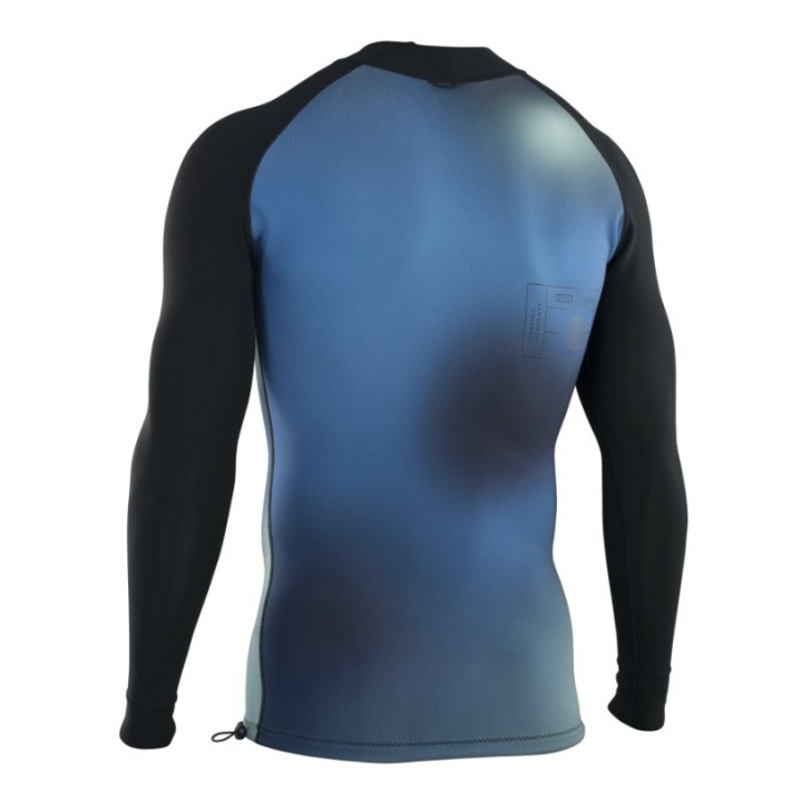 Top ION Lycra Rashguard Maze LS manches Longues Blue Gradient