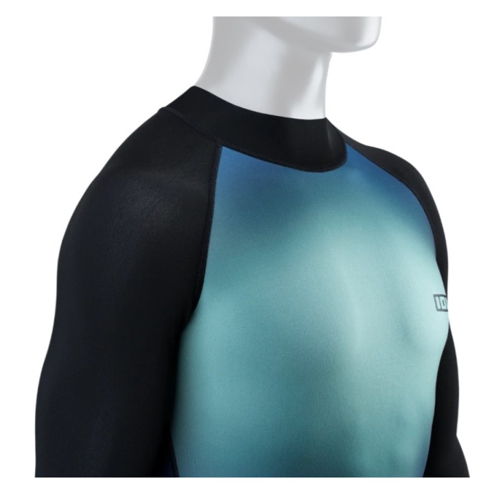 Top ION Lycra Rashguard Maze LS manches Longues Blue Gradient