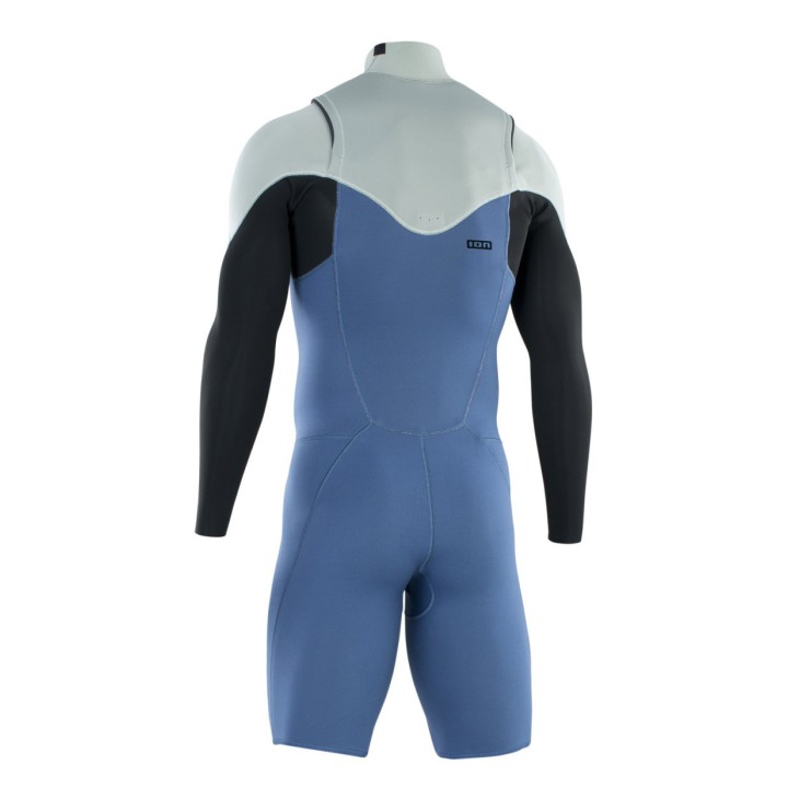 Combinaison ION Element 2/2 Shorty LS Front Zip cascade blue