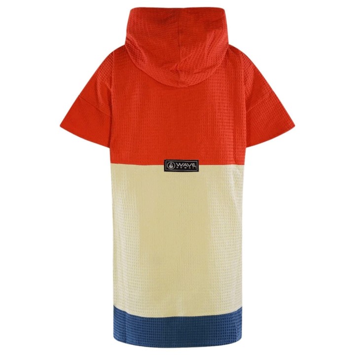 Wave Hawaii wailua, coton waffle piqué - poncho de voyage