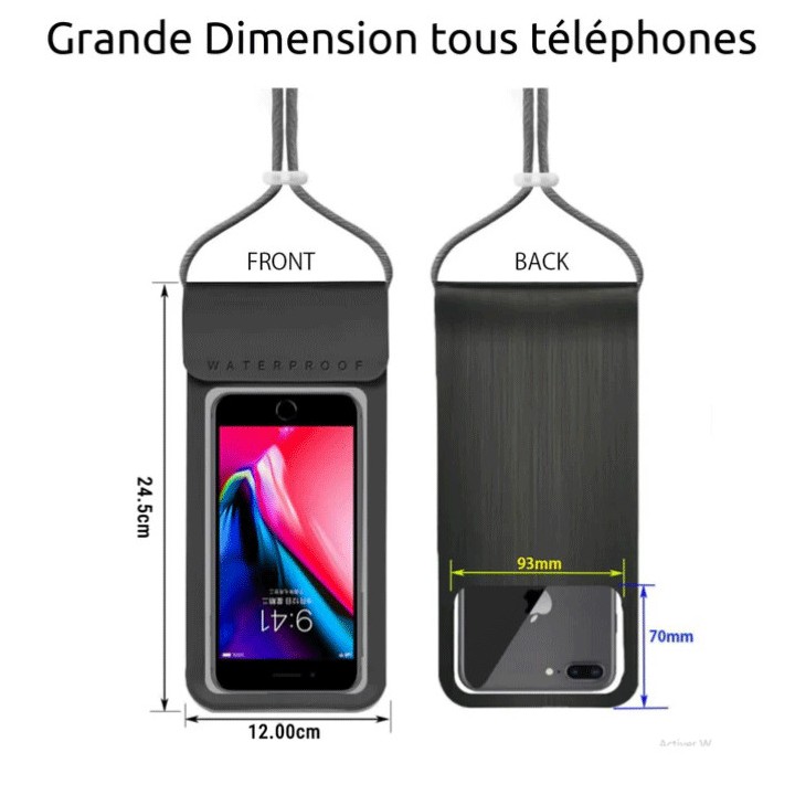 Pochette étanche IPX8 Protec sea - pochette étanche pour smartphone