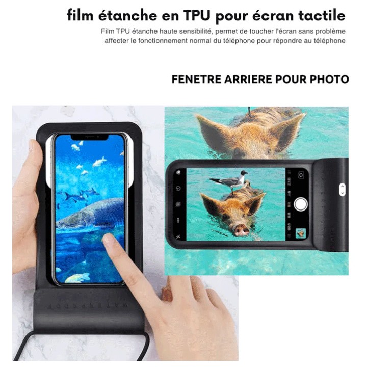 Pochette étanche IPX8 Protec sea - pochette étanche pour smartphone