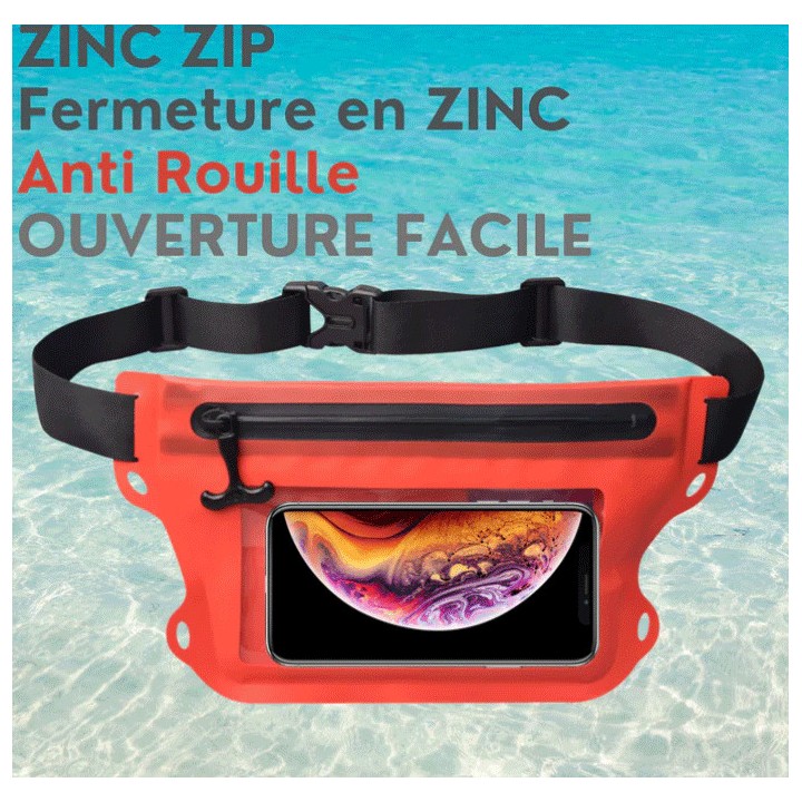 Pochette étanche tactile IPX6 Protec Sea - pochette étanche