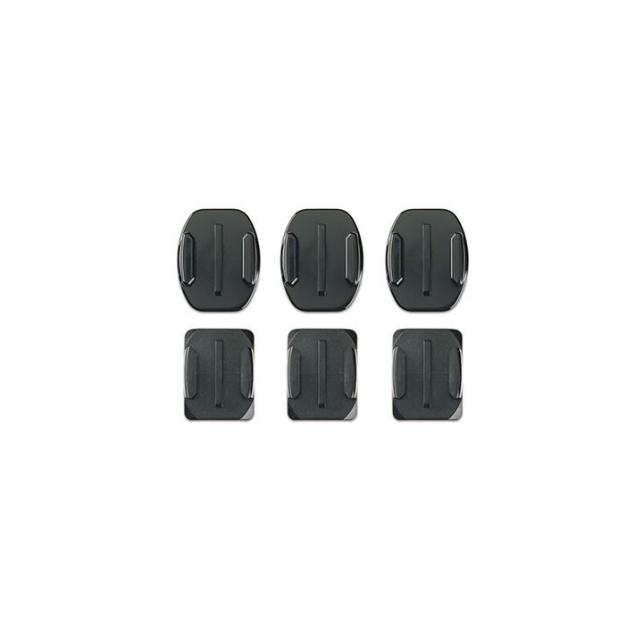 curved and flat adhesive GoPro  mounts