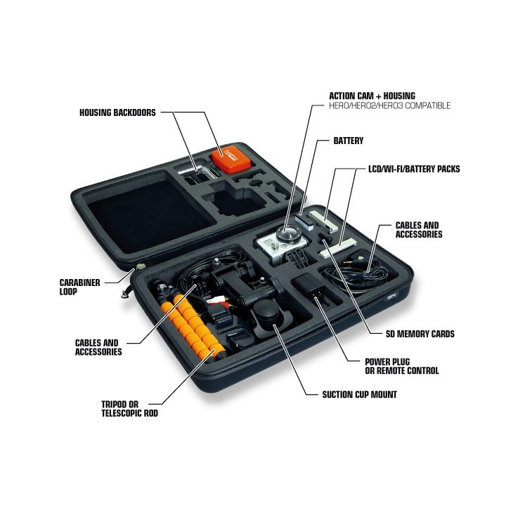 Mallette SP POV CASE GOPRO LARGE - Noir 